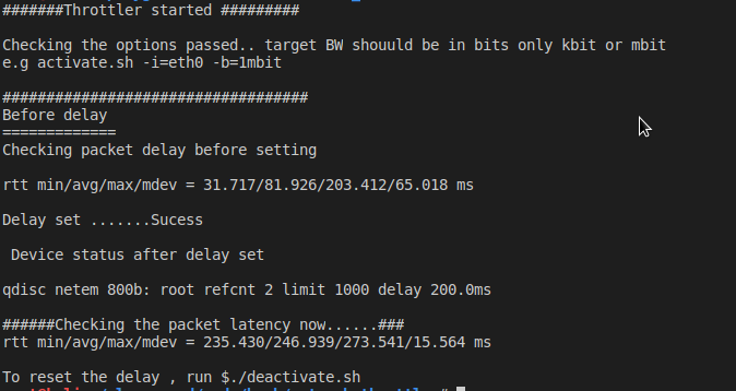 Packet delay mode 